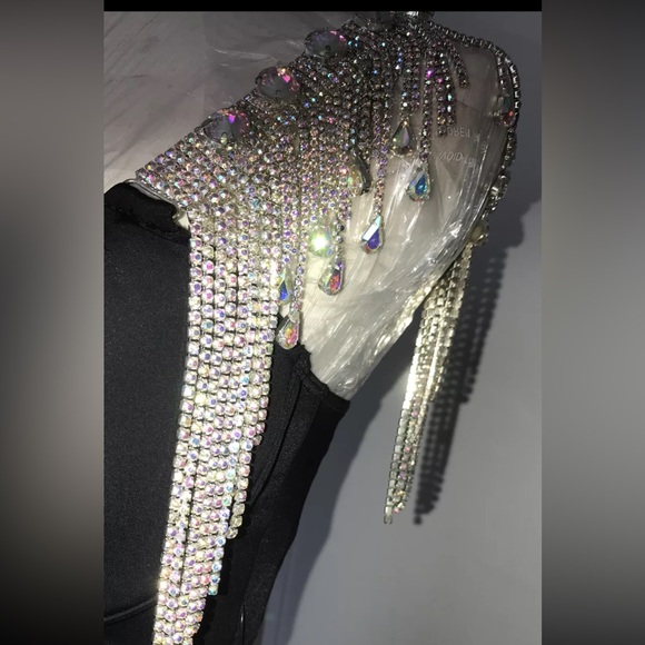 Hot Miami Styles Dresses & Skirts - NWT Designed for Hot Miami Styles Bodycon dress with rhinestone detail size S